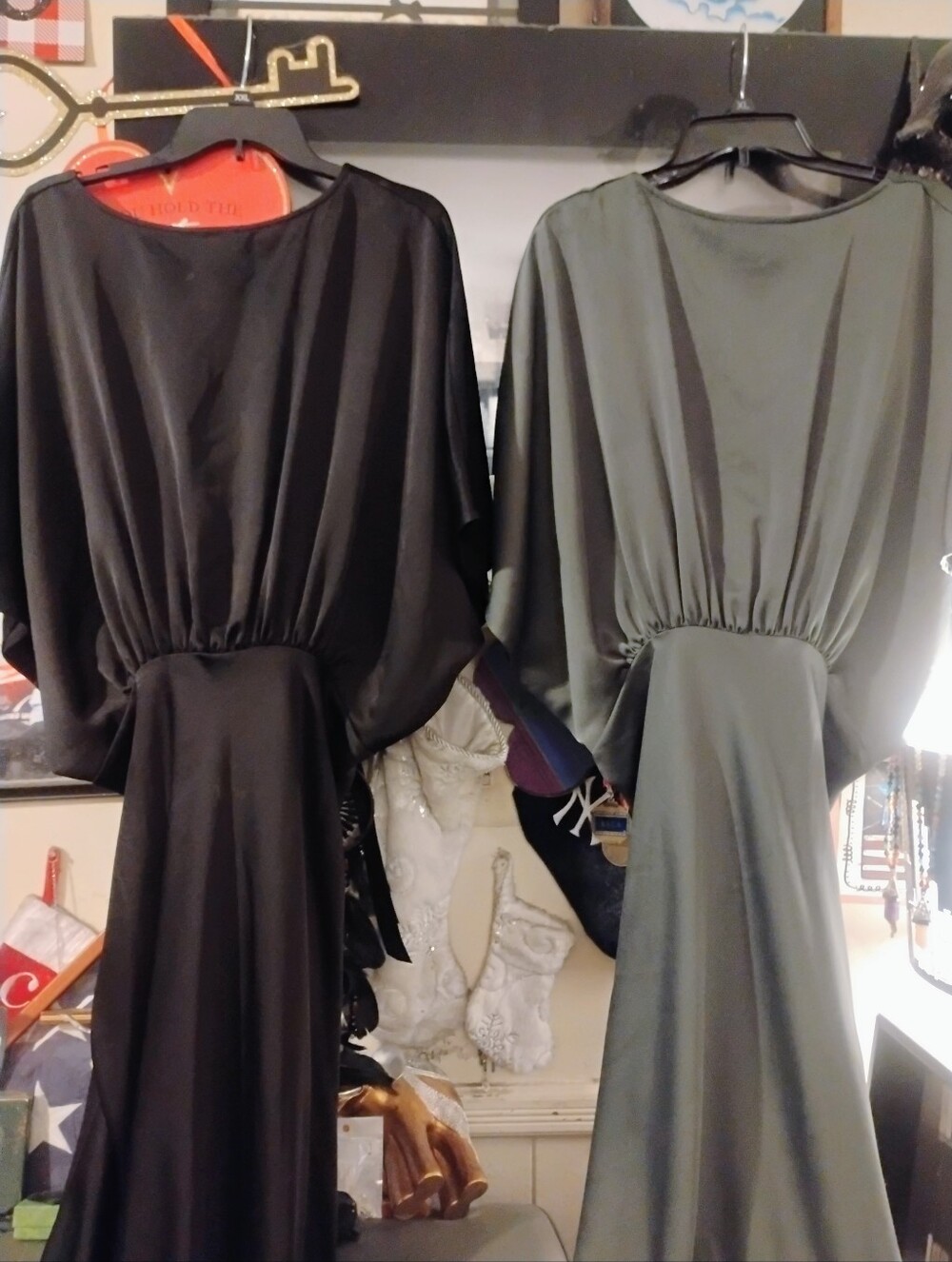 2 Women's plus Size BHLDN Maxi Dresses/ Gowns 1 Black And 1 Green U.S. Size 22 - Picture 3 of 7